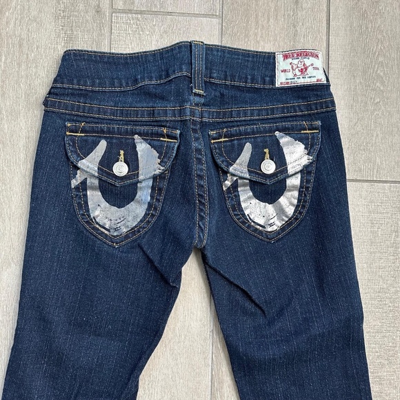 (New) True Religion World Tour Jeans Women's Dark Wash Skinny Denim Size 29 NWOT - Picture 8 of 16
